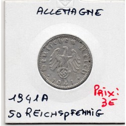 Allemagne 50 reichspfennig 1941 A, TTB KM 96 pièce de monnaie