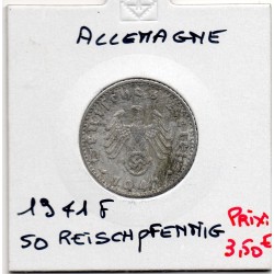 Allemagne 50 reichspfennig 1941 F, TTB KM 96 pièce de monnaie