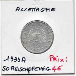 Allemagne 50 reichspfennig 1939 A, Sup KM 96 pièce de monnaie