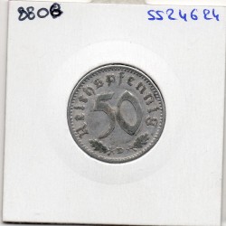 Allemagne 50 reichspfennig 1935 D, Sup- KM 87 pièce de monnaie