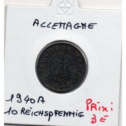 Allemagne 10 reichspfennig 1940 A, TTB KM 101 pièce de monnaie