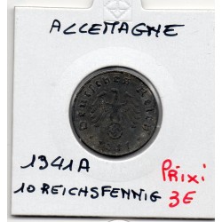Allemagne 10 reichspfennig 1941 A, TTB KM 101 pièce de monnaie