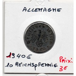 Allemagne 10 reichspfennig 1940 E, TTB KM 101 pièce de monnaie