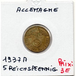 Allemagne 5 reichspfennig 1939 A, TTB KM 91 pièce de monnaie