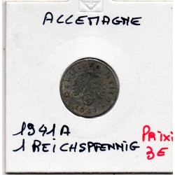 Allemagne 1 reichspfennig 1941 A, TTB KM 97 pièce de monnaie