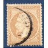 Timbre France Yvert No 21d Empire 10c bistre pâle Oblitéré CaD type 15