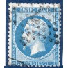 Timbre France Yvert No 22 Empire 20c bleu Oblitéré Etoile