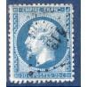 Timbre France Yvert No 22 Empire 20c bleu Oblitéré petits chiffres