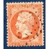 Timbre France Yvert No 23 Empire 40c orange Oblitéré gros chiffres