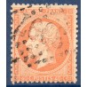 Timbre France Yvert No 23a Empire 40c orange clair Oblitéré gros chiffres