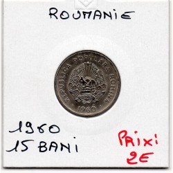 Roumanie 15 bani 1960 Spl, KM 87 pièce de monnaie