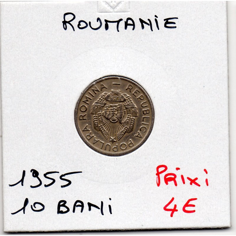 Roumanie 10 bani 1955 Sup, KM 84.3 pièce de monnaie