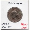 Belgique 20 centimes 1861 TTB, KM 20 pièce de monnaie