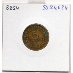 Honduras Britanique 5 cents 1972 TTB, KM 31 pièce de monnaie