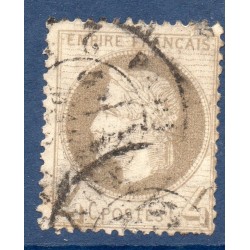 Timbre France Yvert No 27Ab Empire Lauré 4c gris-lila Oblitéré CaD type 17