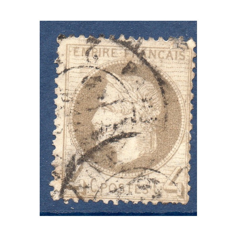 Timbre France Yvert No 27Ab Empire Lauré 4c gris-lila Oblitéré CaD type 17