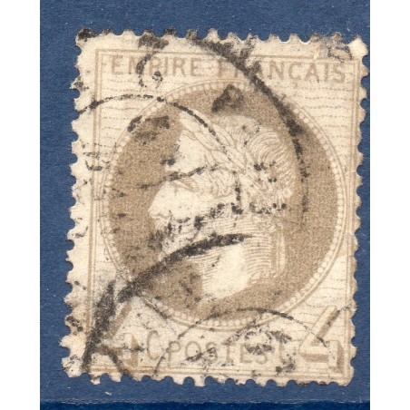 Timbre France Yvert No 27Ab Empire Lauré 4c gris-lila Oblitéré CaD type 17