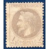 Timbre France Yvert No 27A Empire Lauré 4c gris Neuf (*) sans gomme