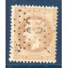 Timbre France Yvert No 28A Empire Lauré 10c bistre Oblitéré étoile