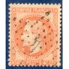 Timbre France Yvert No 31 Empire Lauré 40c orange Oblitéré étoile