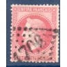 Timbre France Yvert No 32 Empire Lauré 80c rose Oblitéré gros chiffres