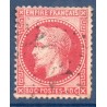 Timbre France Yvert No 32d Empire Lauré 80c rose vif Oblitéré