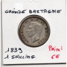 Grande Bretagne 1 shilling 1939 TTB, KM 853 pièce de monnaie