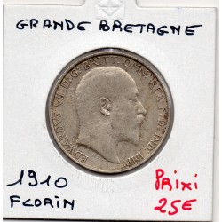 Grande Bretagne 1 Florin 1910 TB, KM 801 pièce de monnaie