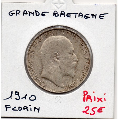 Grande Bretagne 1 Florin 1910 TB, KM 801 pièce de monnaie