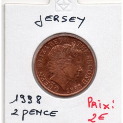 Jersey 2 pence 1998 Spl, KM 104 pièce de monnaie