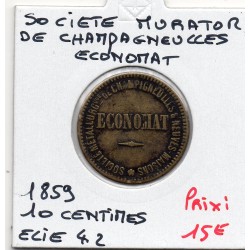 10 centimes Economat, Société metalurgique Champigneulles 1889 Elie 4.2 monnaie de nécessité