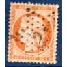 Timbre France Yvert No 38c Cérès Siège de Paris 40 c orange vif Oblitéré étoile