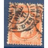 Timbre France Yvert No 38c Cérès Siège de Paris 40 c orange vif Oblitéré CaD type 17a