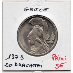 Grece 20 Drachmai 1973 Spl, KM 112 pièce de monnaie