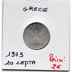 Grece 10 Lepta 1973 Fdc, KM 103 pièce de monnaie