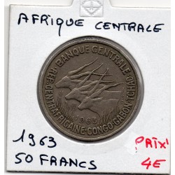 Afrique centrale equatoriale 50 francs 1963 TTB KM 3 pièce de monnaie