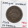 Afrique centrale equatoriale 50 francs 1963 TTB KM 3 pièce de monnaie