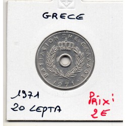 Grece 20 Lepta 1971 Spl, KM 79 pièce de monnaie