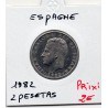 Espagne 2 pesetas 1982 Spl, KM 822 pièce de monnaie