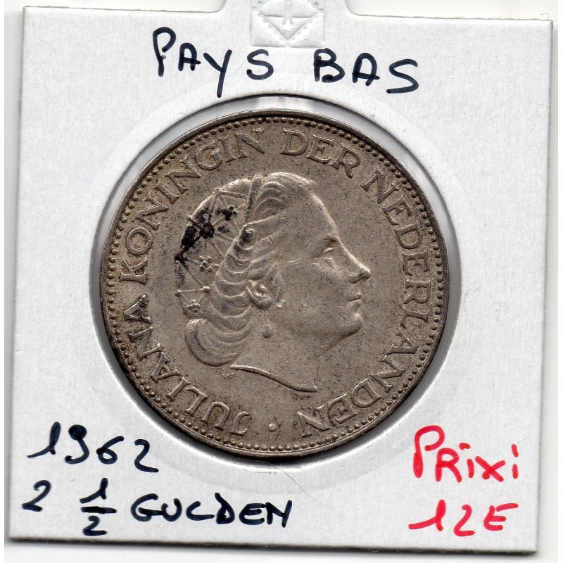 Pays Bas 2 1/2 Gulden 1962 Sup, KM 185 pièce de monnaie