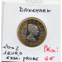 Danemark pièce essai 1 euro 2002 Spl