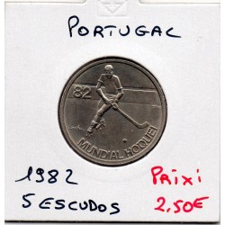 Portugal 5 escudos 1982 Spl, KM 615 pièce de monnaie