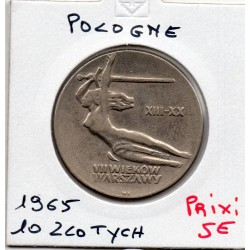 Pologne 10 Zlotych 1965 Sup-, KM Y54 pièce de monnaie