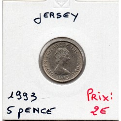 Jersey 5 pence 1993 Spl, KM 18 pièce de monnaie
