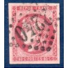 Timbre France Yvert No 49 Émission de Bordeaux 80c rose Oblitéré gros chiffres