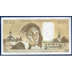 500 Francs Pascal Spl 5.7.1984 série 412 Billet de la banque de France