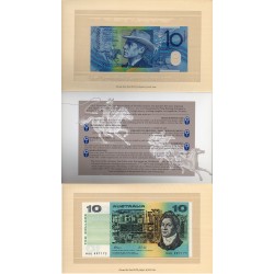 Australie Pick N°45g et 52x, Folder Neuf Billet de banque de 10 Dollars 1996