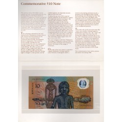 Australie Pick N°49a, Folder Neuf Billet de banque de 10 Dollars 1988