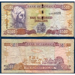 Jamaique Pick N°85c, TB Billet de banque de 500 dollars 2005