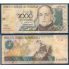 Venezuela Pick N°80, B Billet de banque de 2000 Bolivares 1998